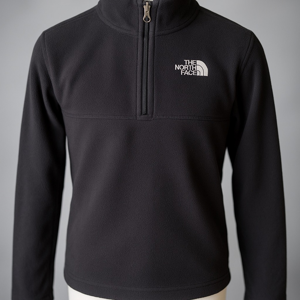 The North Face Big Boy’s size 14 Zip-Up Black Sweater
